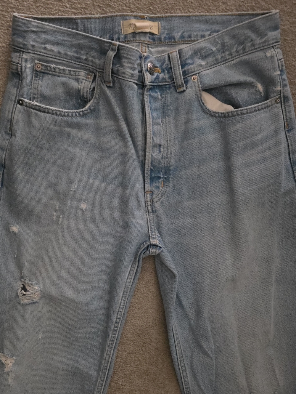 Madewell Low Slung Baggy Crop Jean